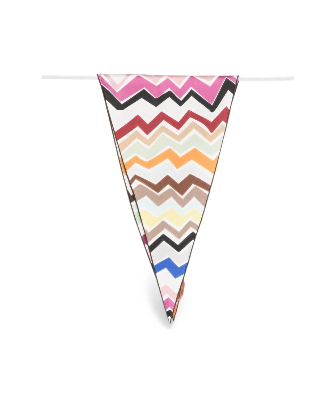 MISSONI Мульти шелковый шарф, фото 4