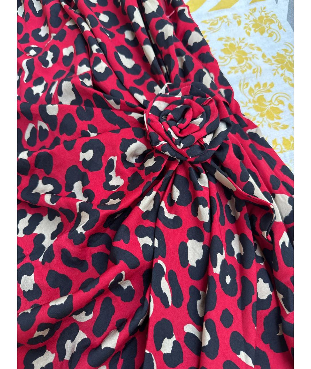 MOSCHINO Красное полиэстеровое платье, фото 7