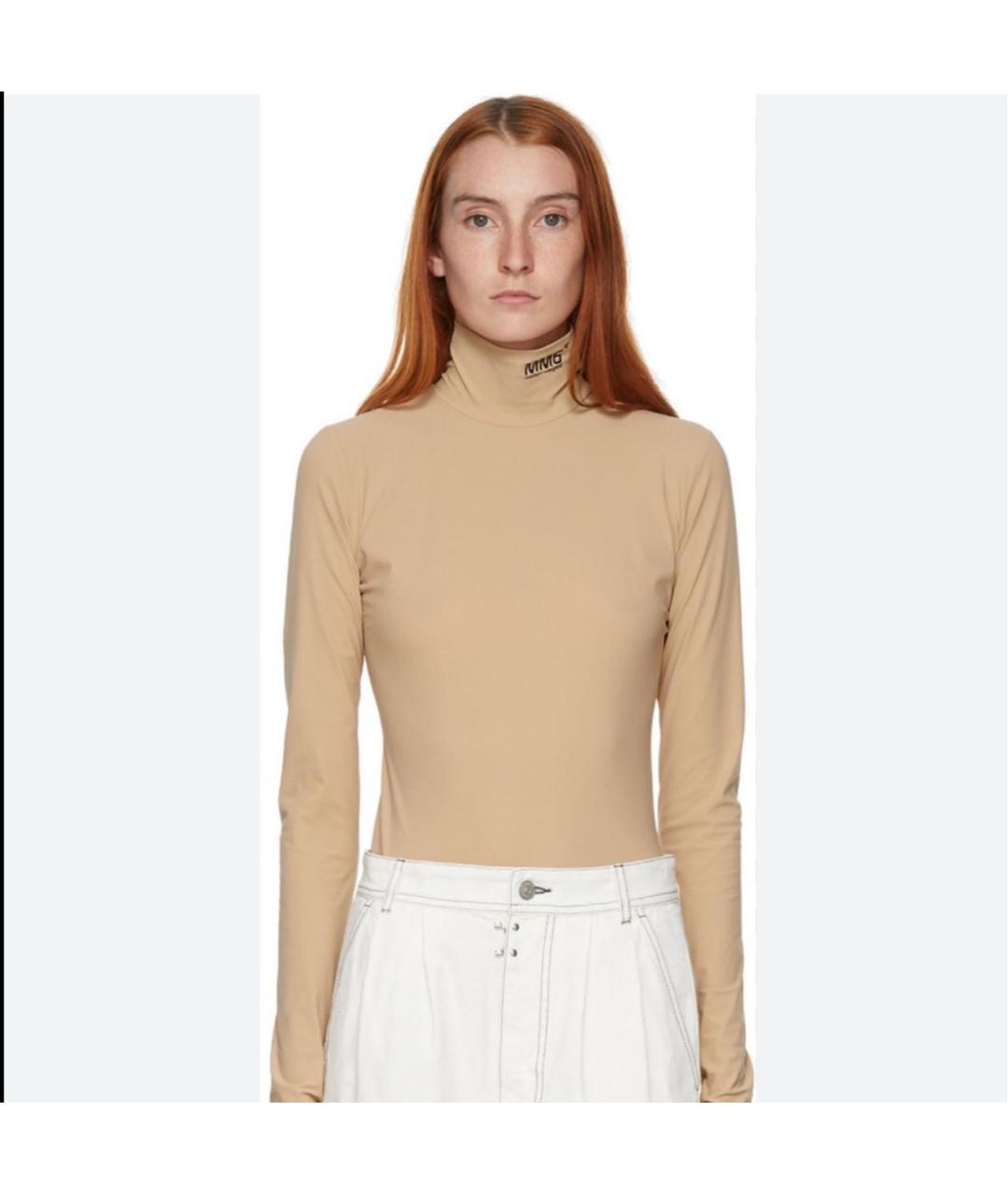 MM6 MAISON MARGIELA Бежевая водолазка, фото 2