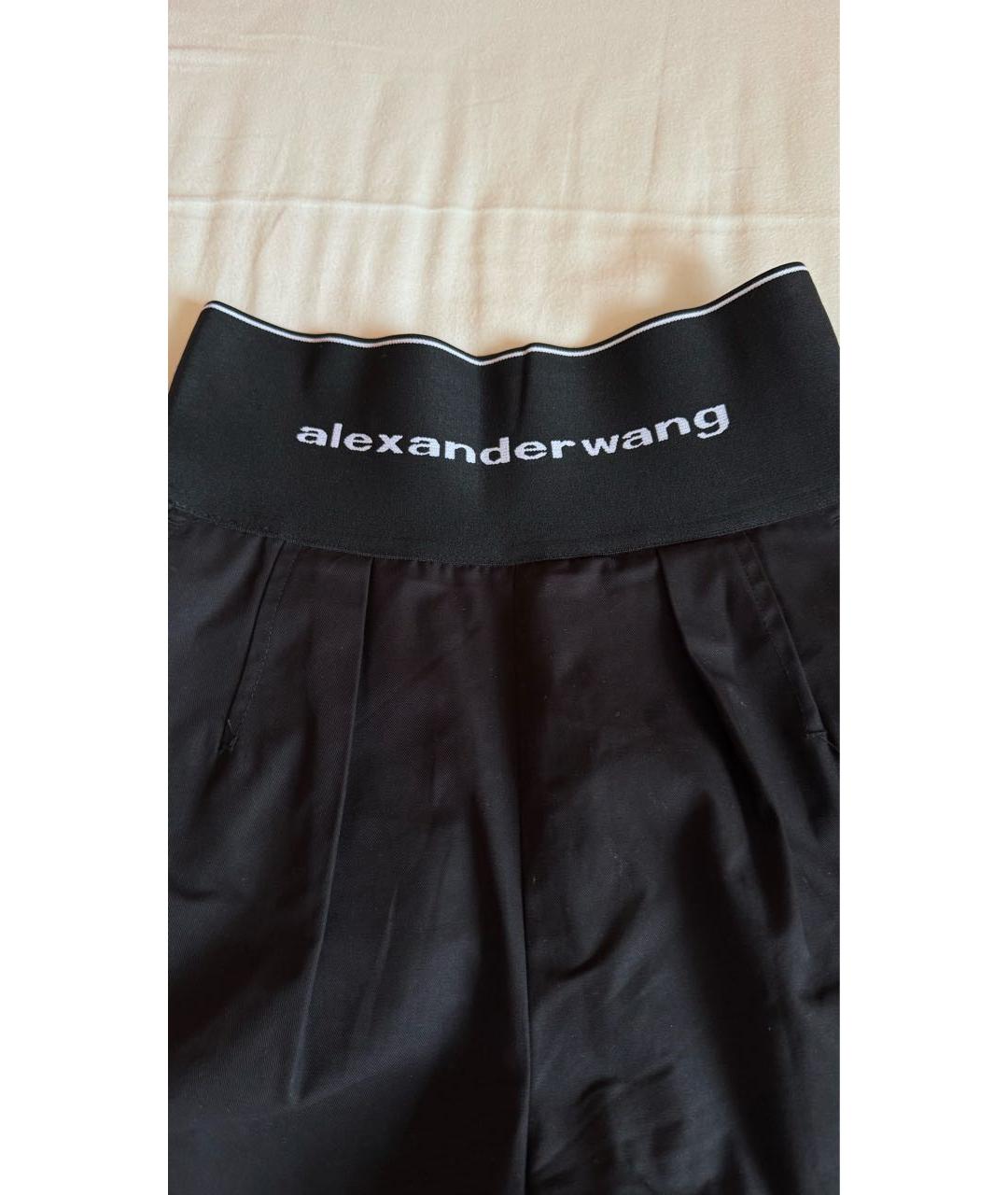 ALEXANDER WANG Черные полиэстеровые шорты, фото 3