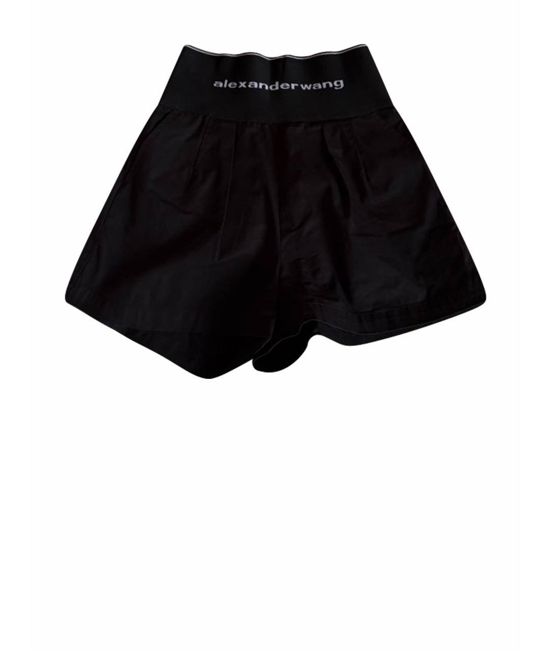 ALEXANDER WANG Черные полиэстеровые шорты, фото 1