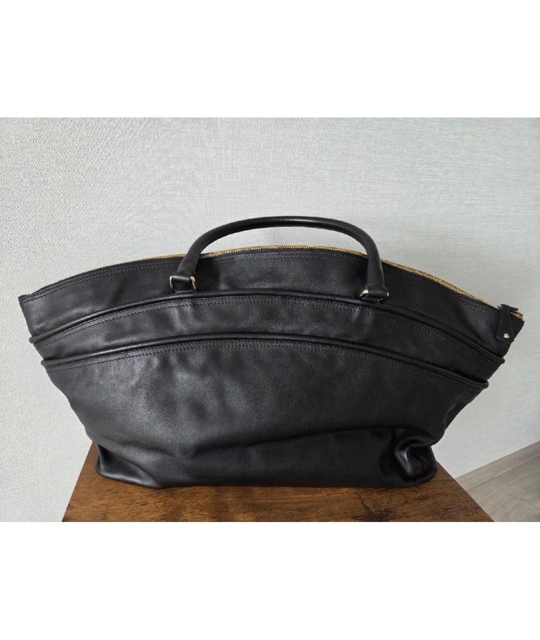 ESCADA Черная кожаная сумка тоут, фото 3