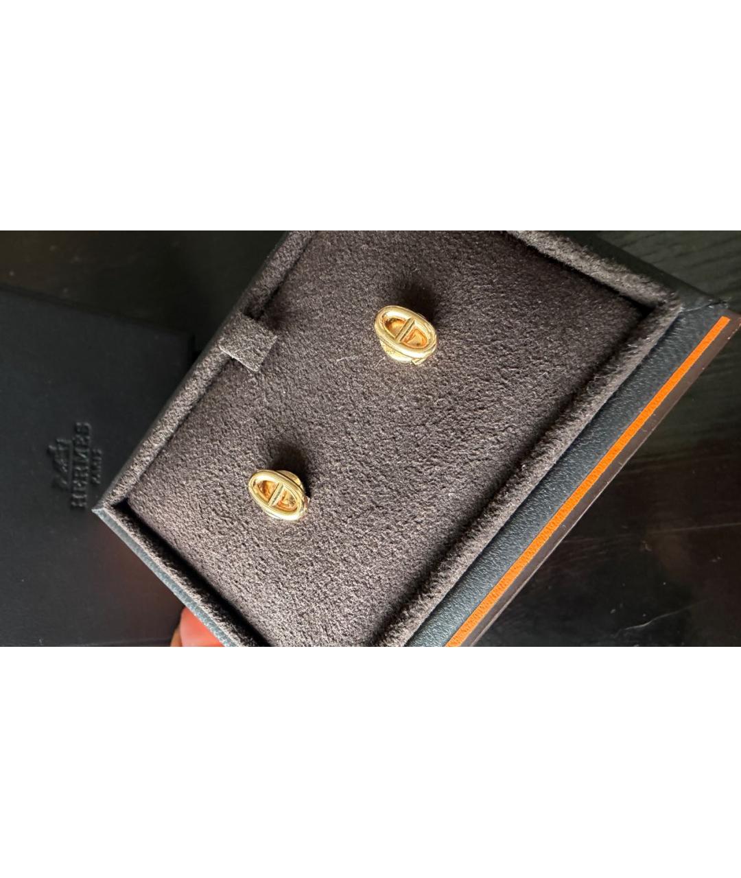 HERMES Золотые серьги из розового золота, фото 2