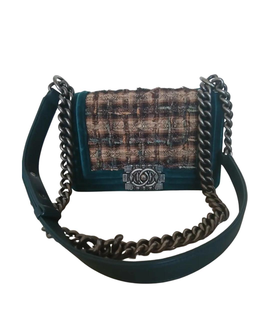 CHANEL Мульти бархатная сумка через плечо, фото 1