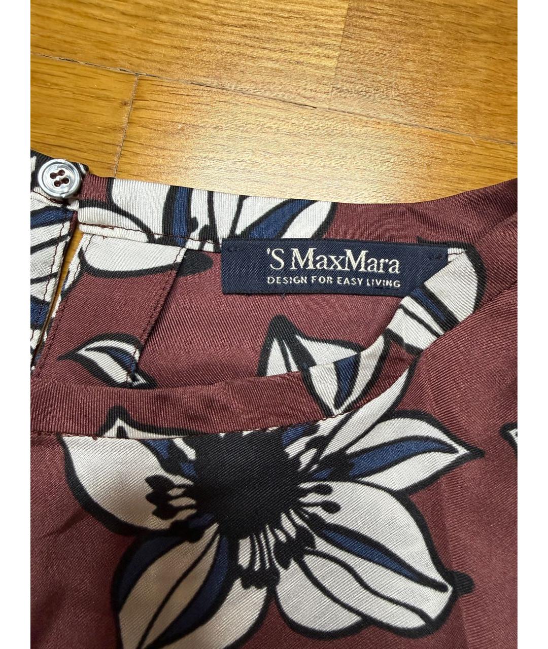 'S MAX MARA Мульти шелковая блузы, фото 3