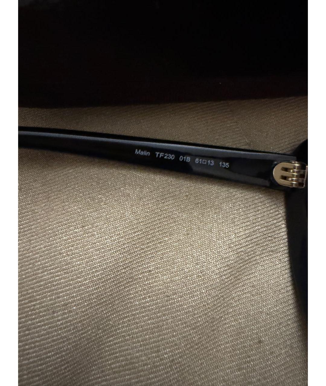 TOM FORD Черные пластиковые солнцезащитные очки, фото 5