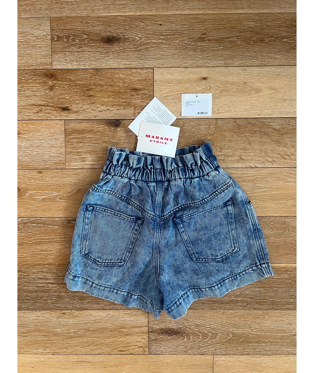 ISABEL MARANT ETOILE Голубые деним шорты, фото 2