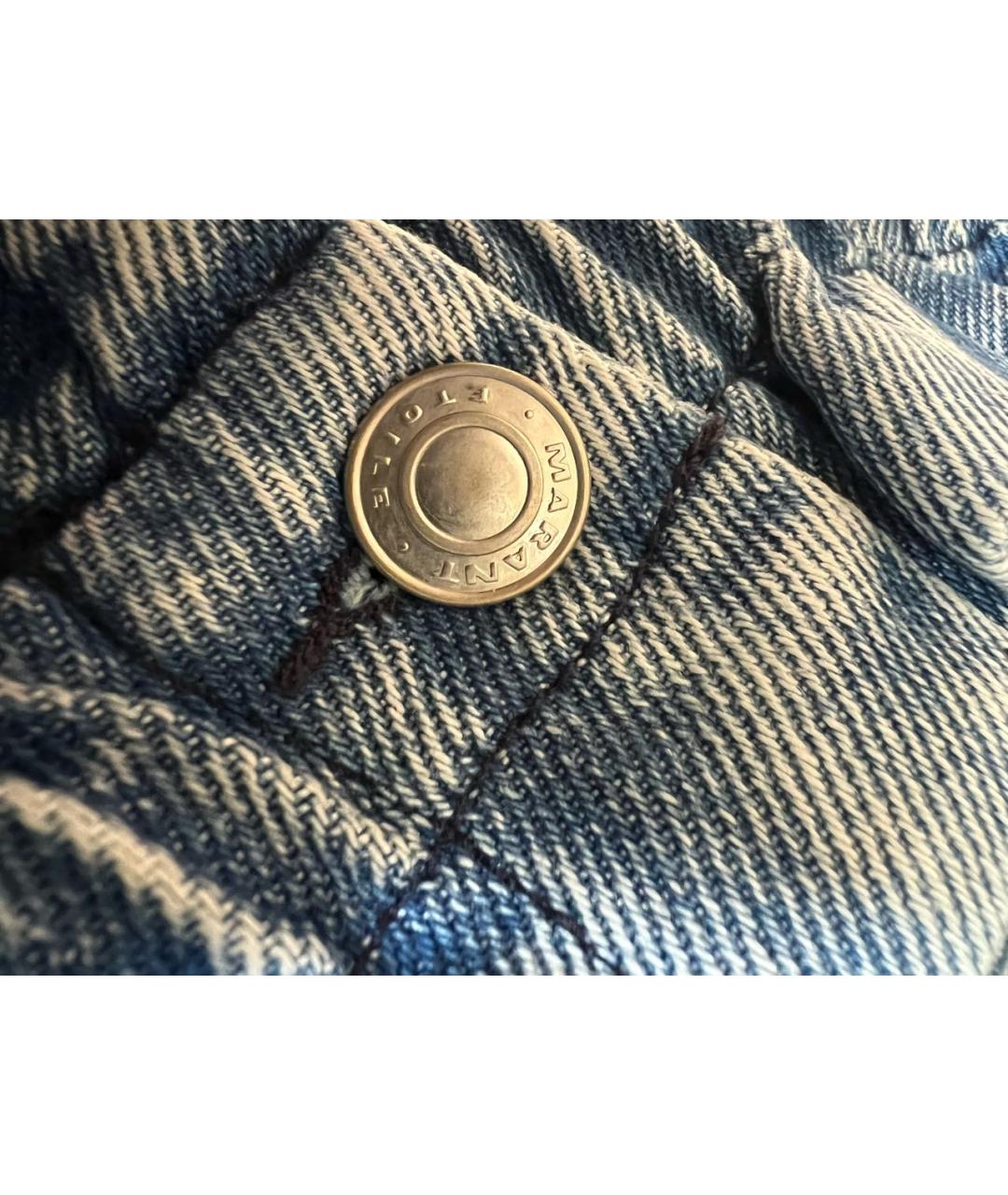 ISABEL MARANT ETOILE Голубые деним шорты, фото 4