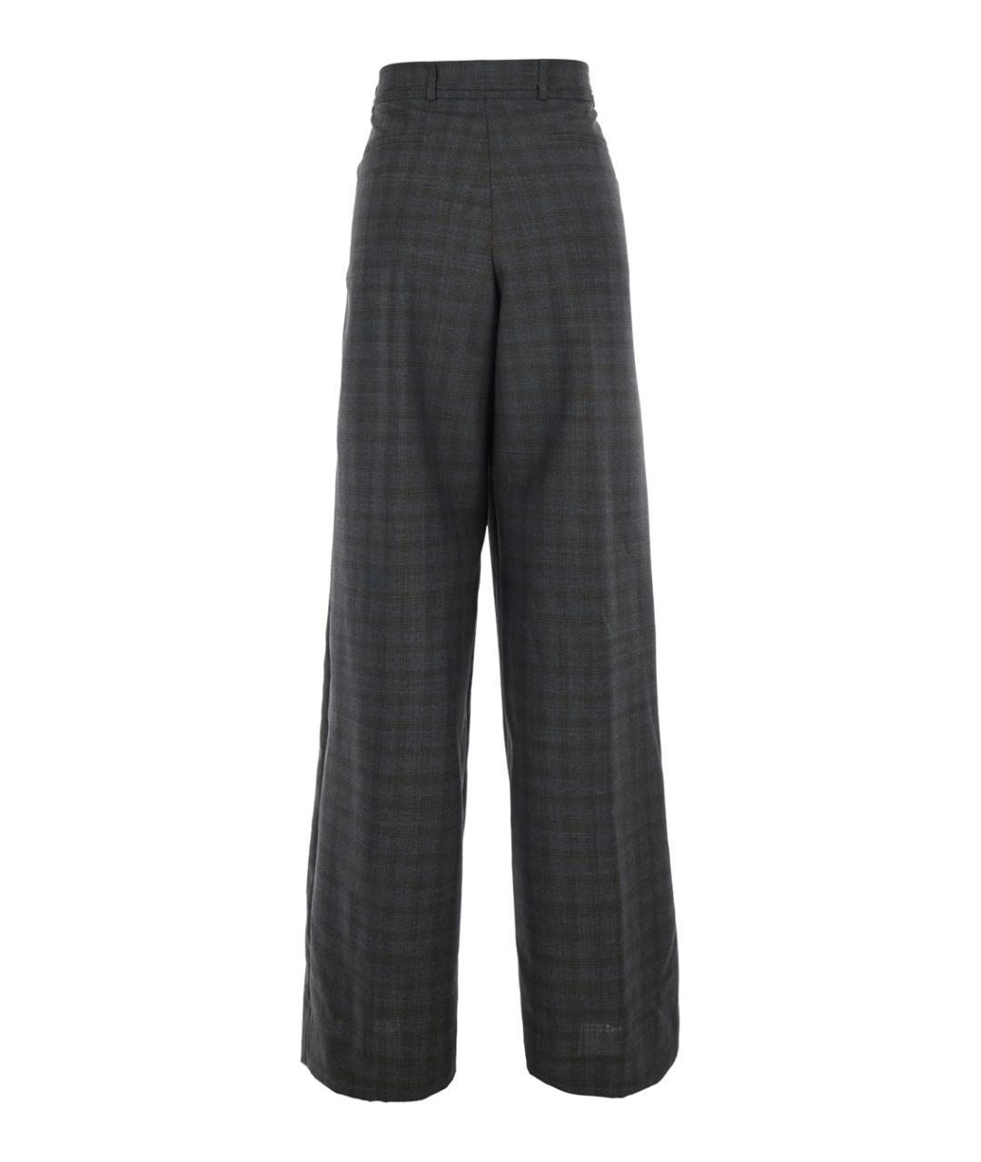 DRIES VAN NOTEN Мульти шерстяные прямые брюки, фото 2