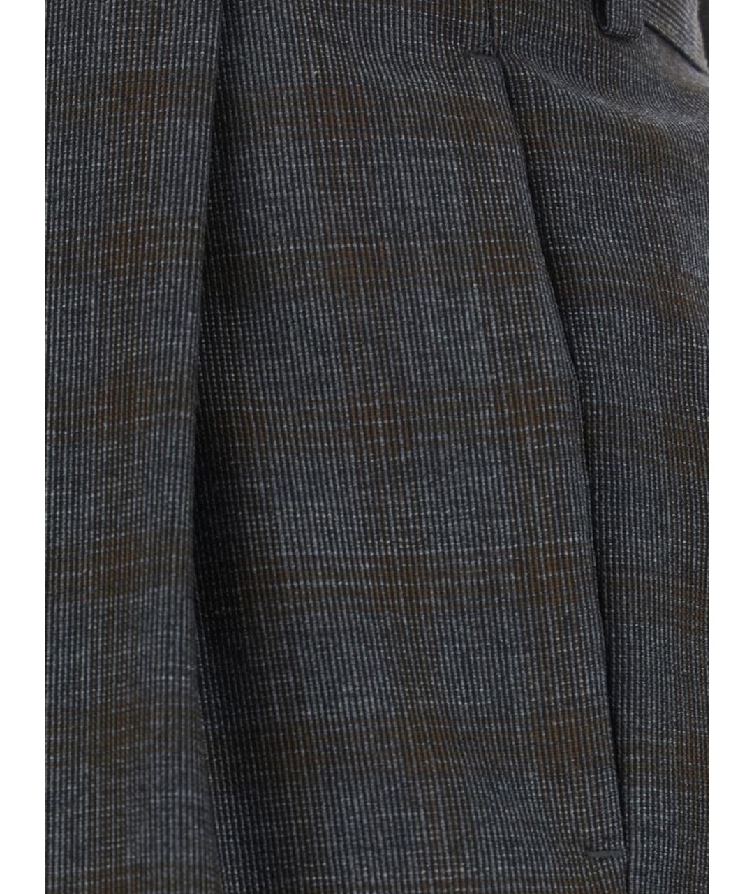 DRIES VAN NOTEN Мульти шерстяные прямые брюки, фото 3