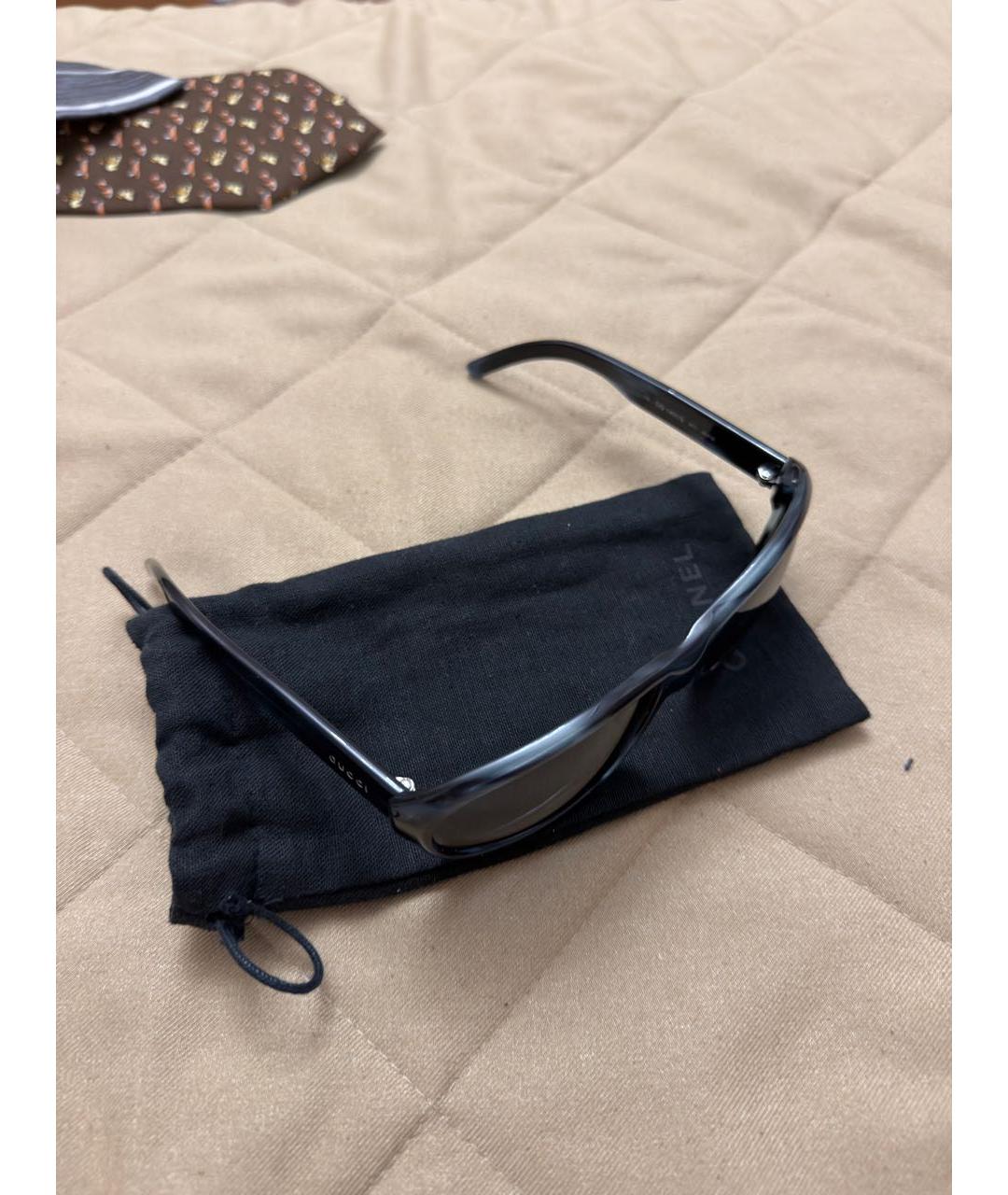 GUCCI Черные пластиковые солнцезащитные очки, фото 2