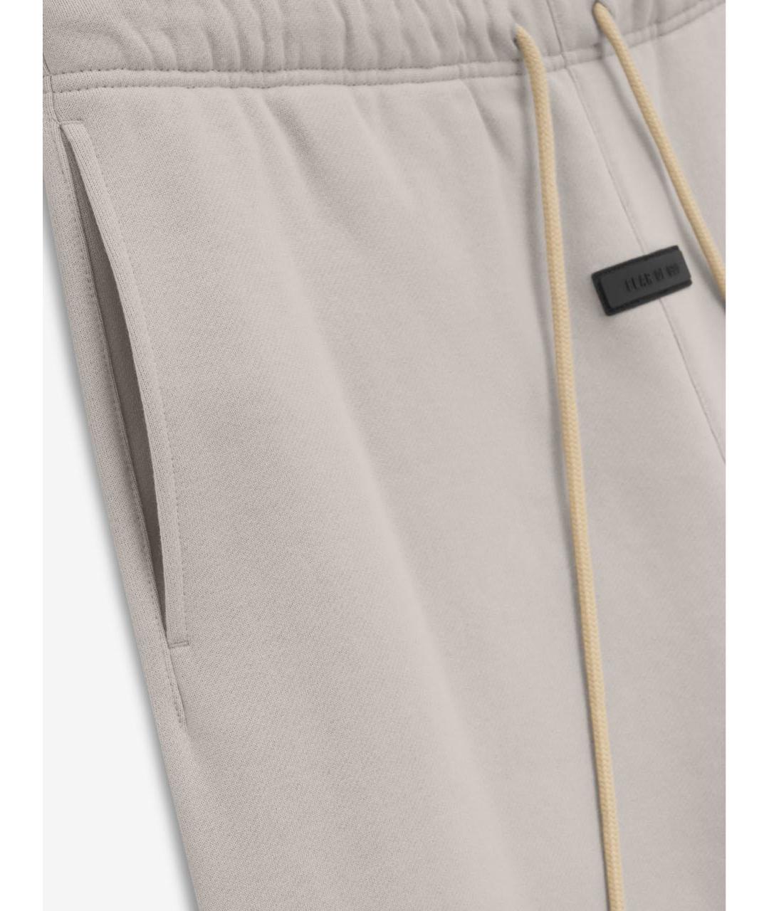 FEAR OF GOD ESSENTIALS Бежевые хлопковые брюки широкие, фото 3