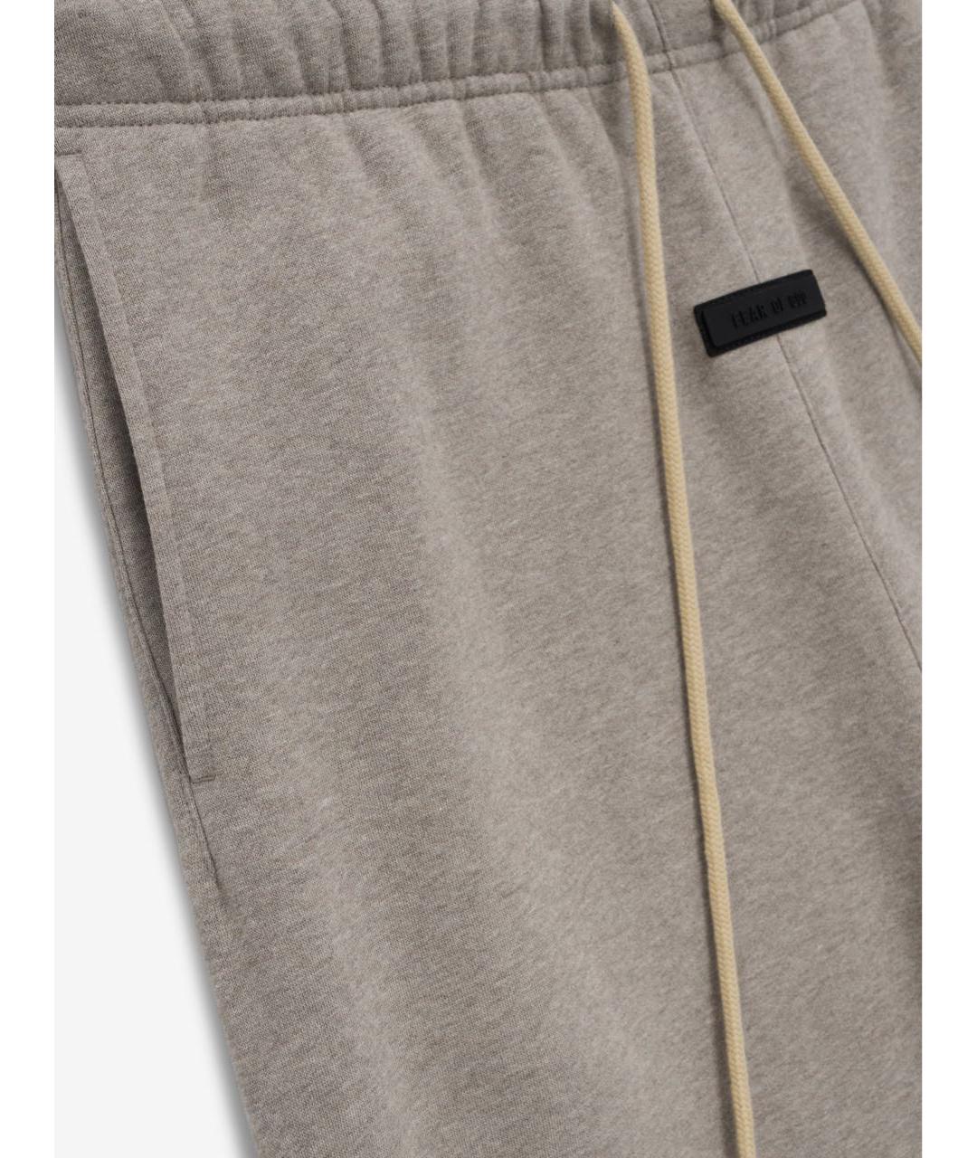 FEAR OF GOD ESSENTIALS Коричневые хлопковые брюки широкие, фото 3