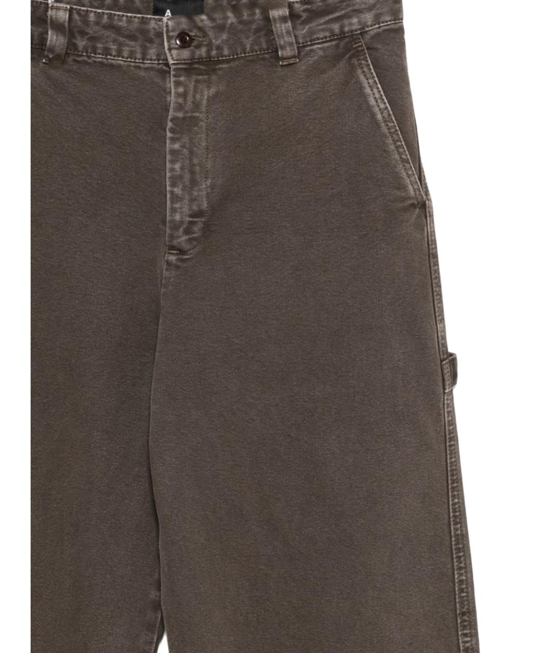 A.P.C. Коричневые хлопковые повседневные брюки, фото 3