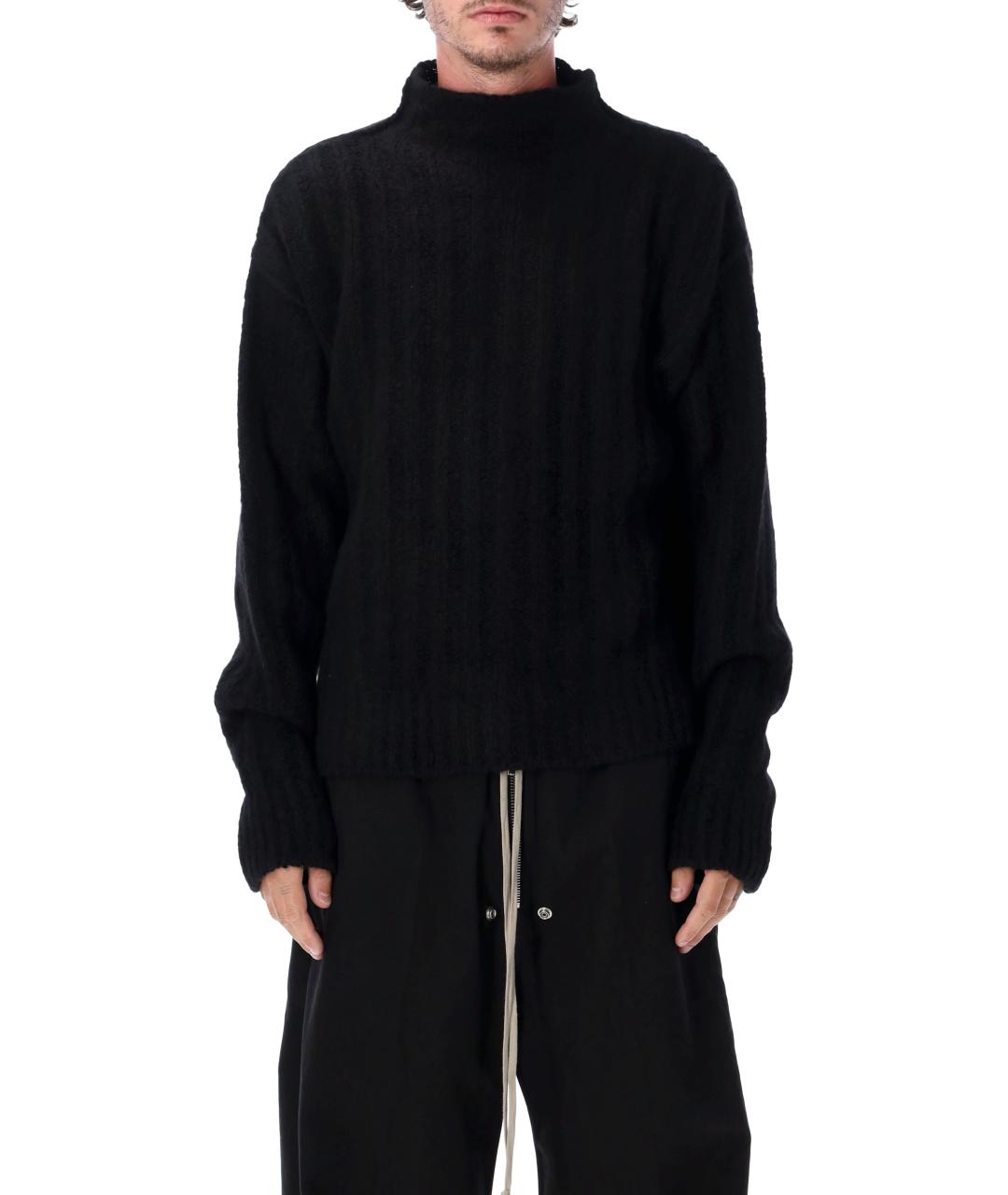 RICK OWENS Черный кашемировый джемпер / свитер, фото 1