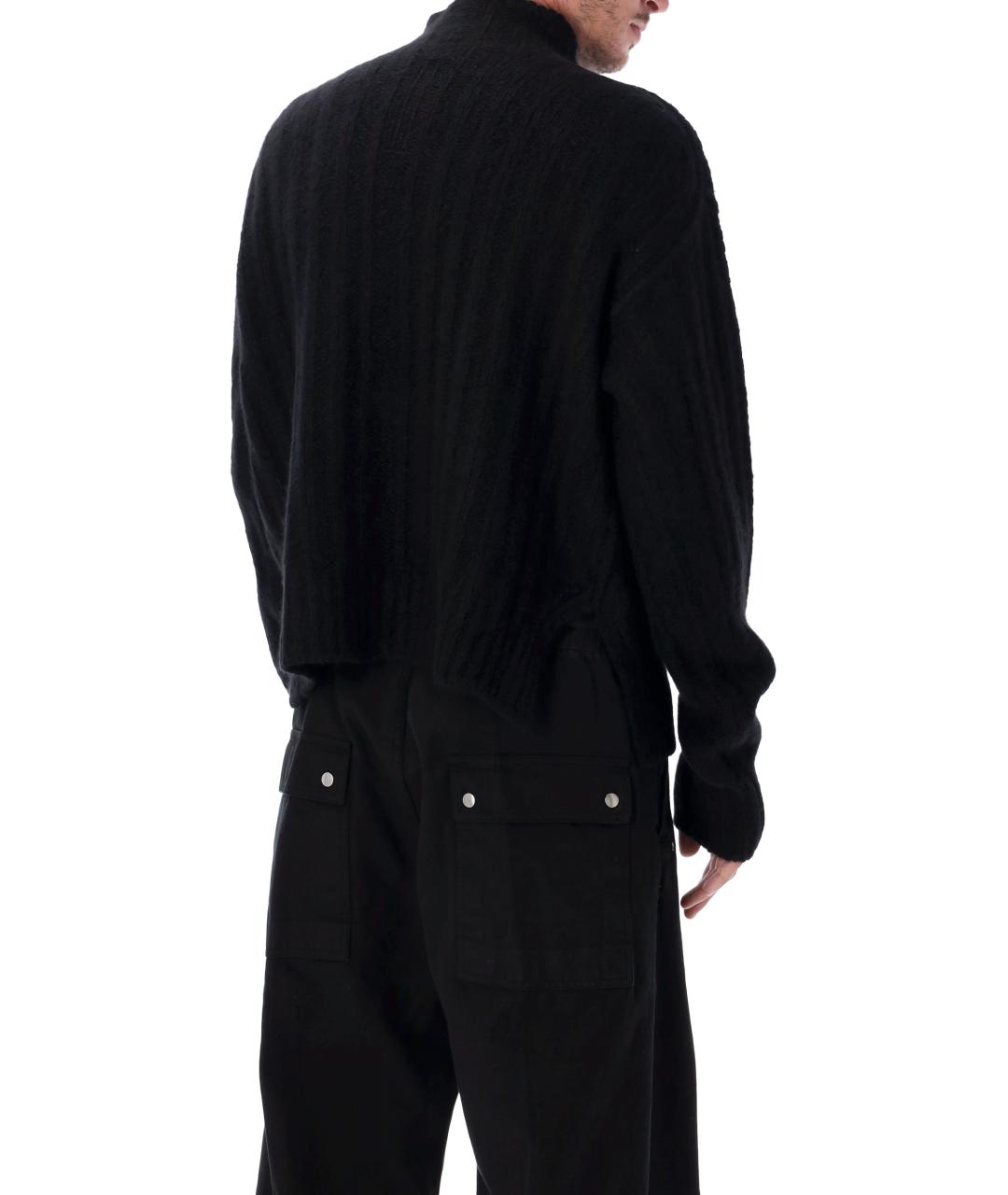 RICK OWENS Черный кашемировый джемпер / свитер, фото 2
