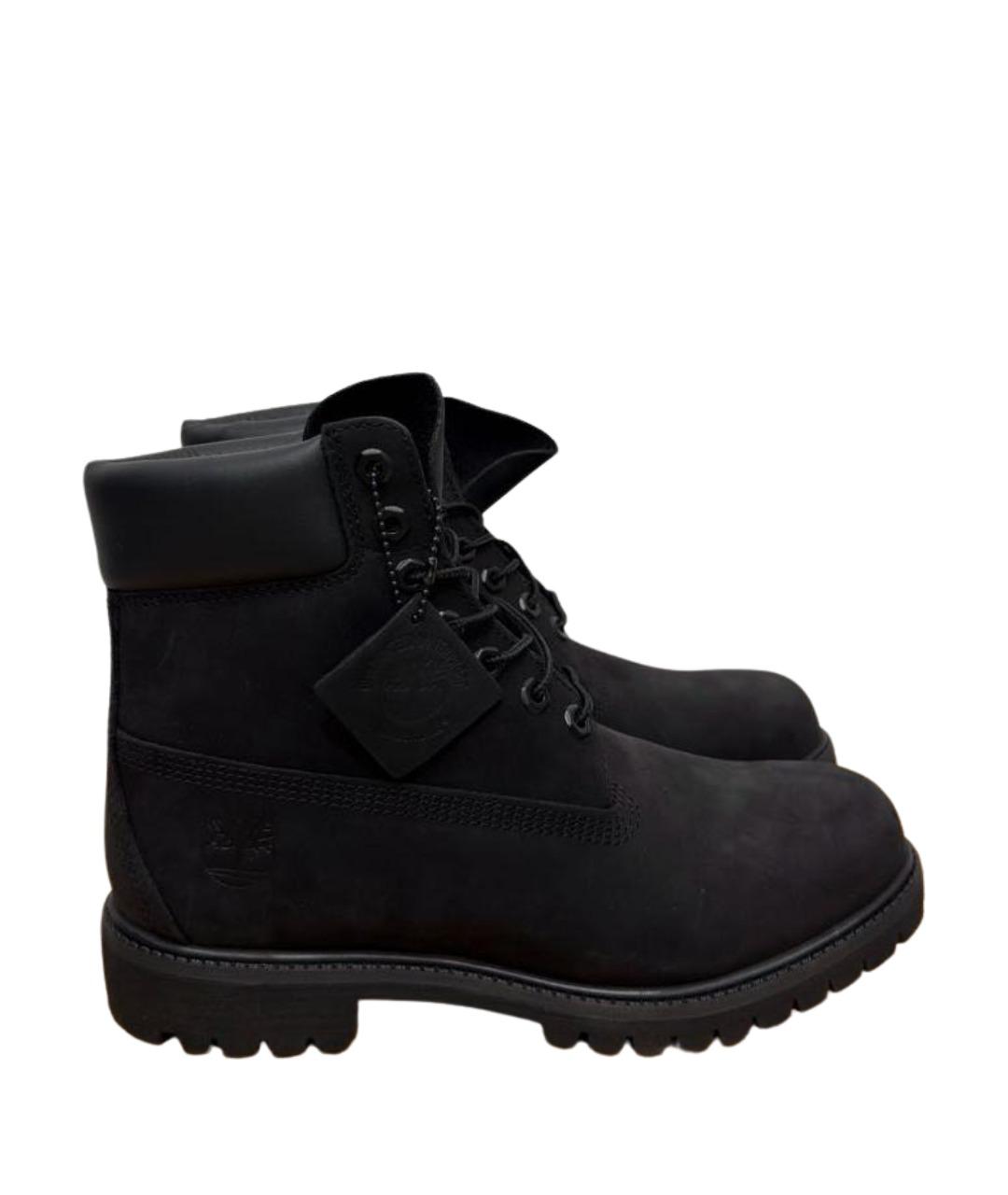 TIMBERLAND Черные нубуковые высокие ботинки, фото 1