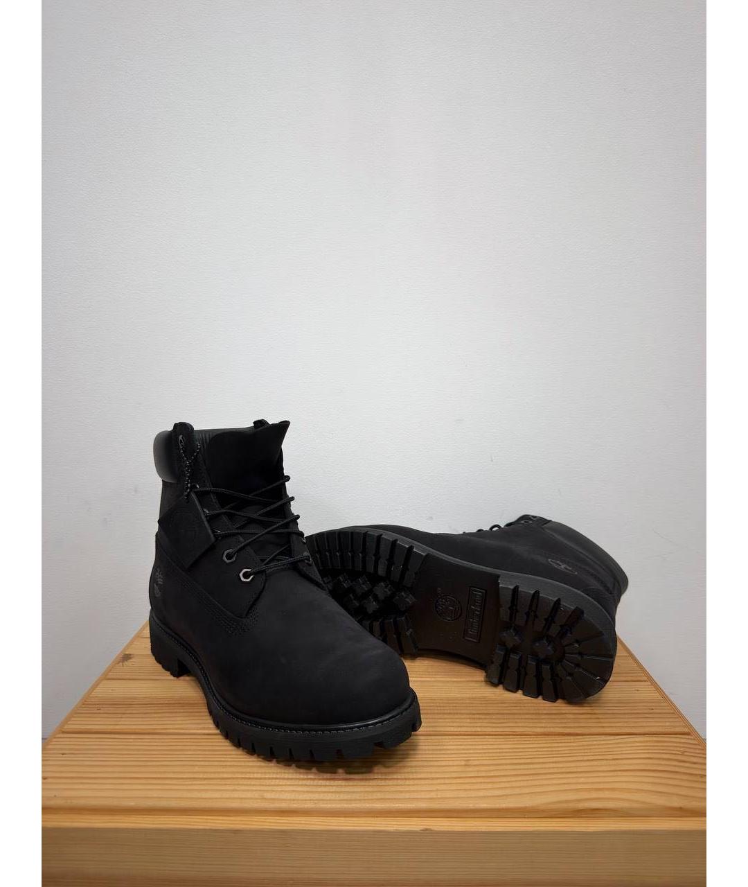 TIMBERLAND Черные нубуковые высокие ботинки, фото 2