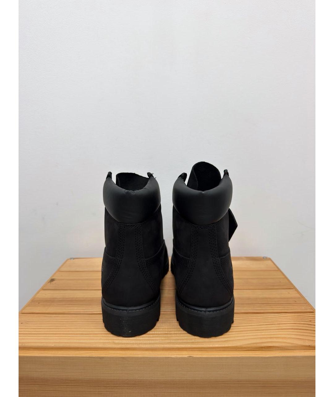 TIMBERLAND Черные нубуковые высокие ботинки, фото 4