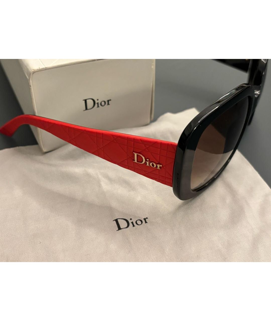 CHRISTIAN DIOR Красные солнцезащитные очки, фото 2