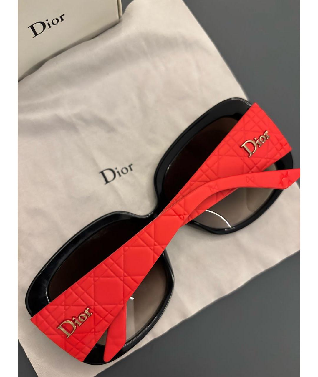 CHRISTIAN DIOR Красные солнцезащитные очки, фото 3