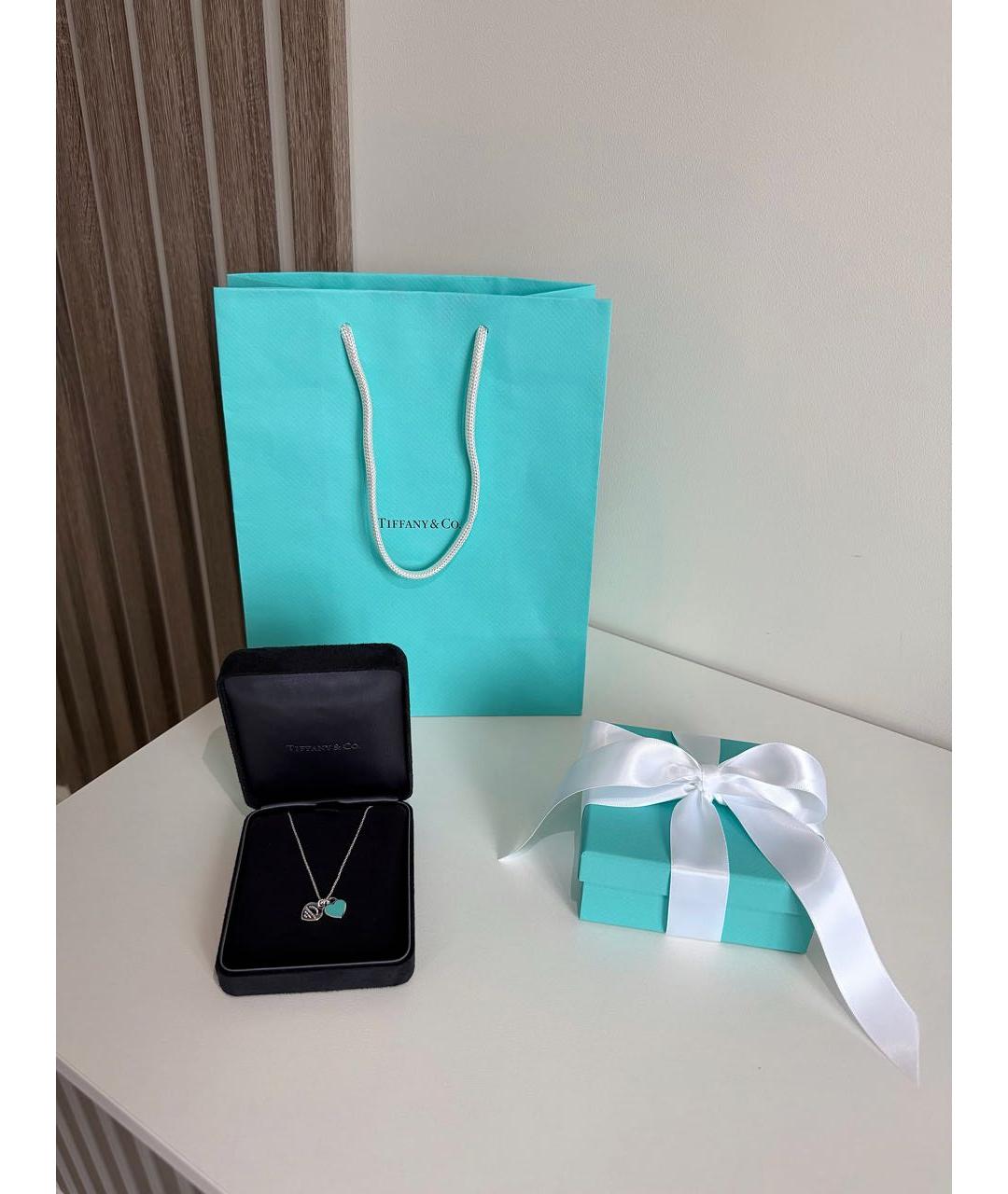 TIFFANY&CO Бирюзовая серебряная подвеска, фото 2