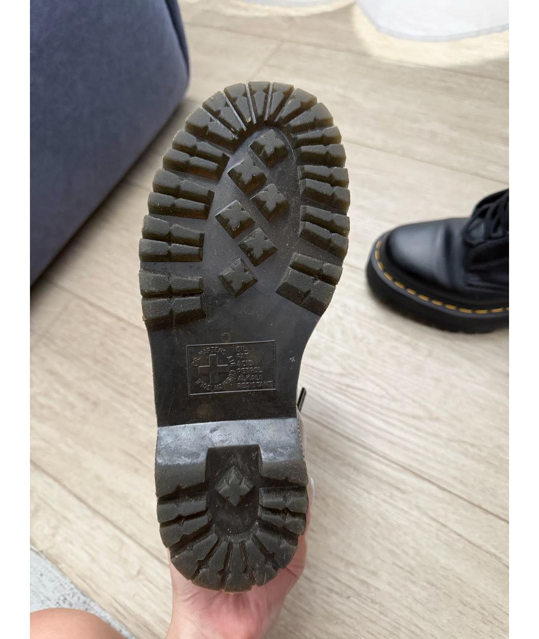 DR. MARTENS Черные кожаные ботинки, фото 5