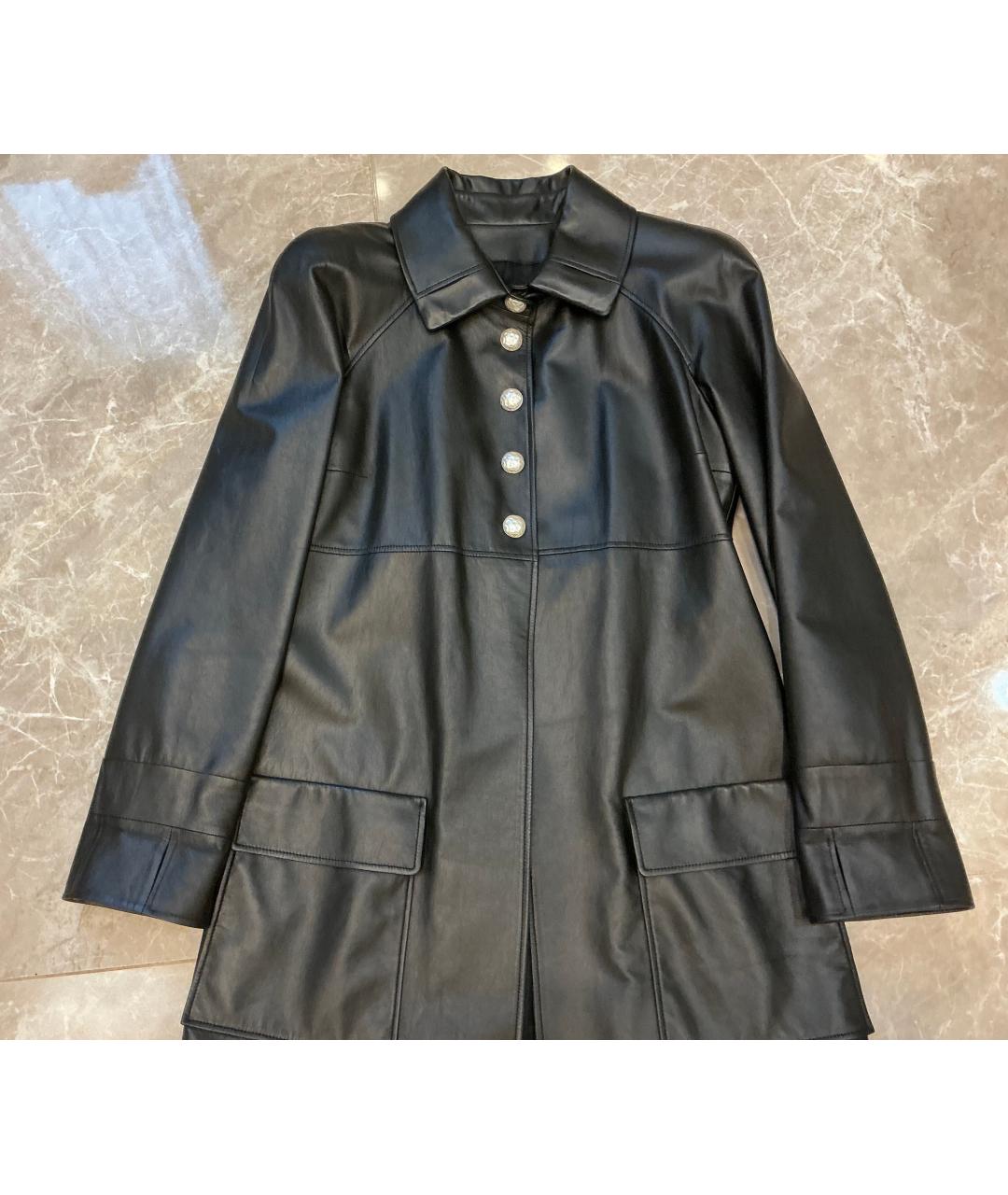 CHANEL Черная кожаная куртка, фото 6