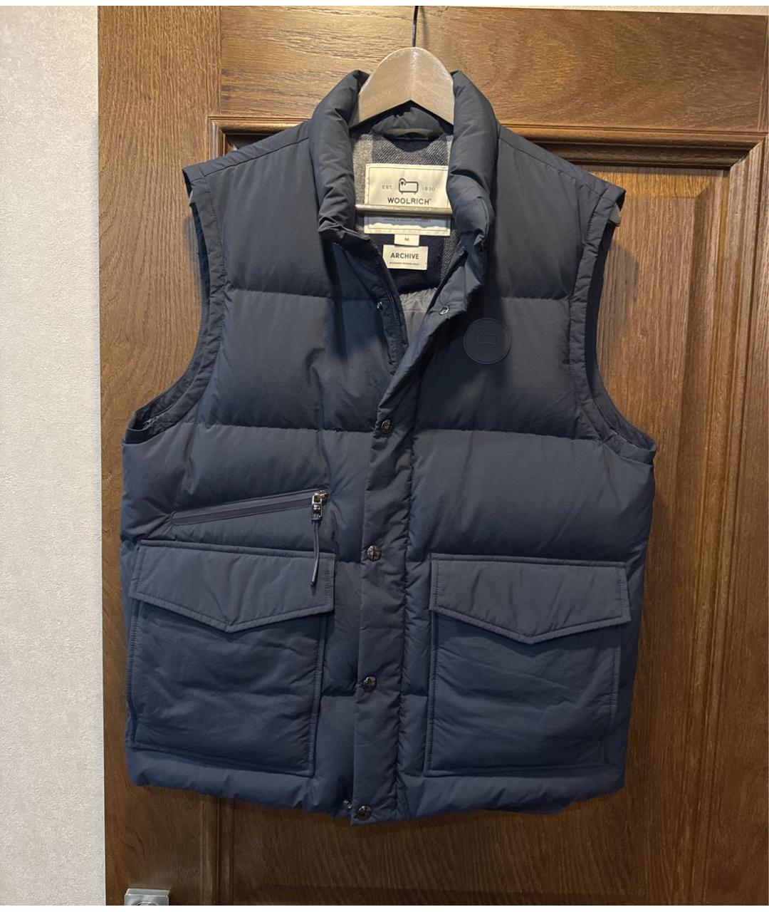 WOOLRICH Синий жилет, фото 2