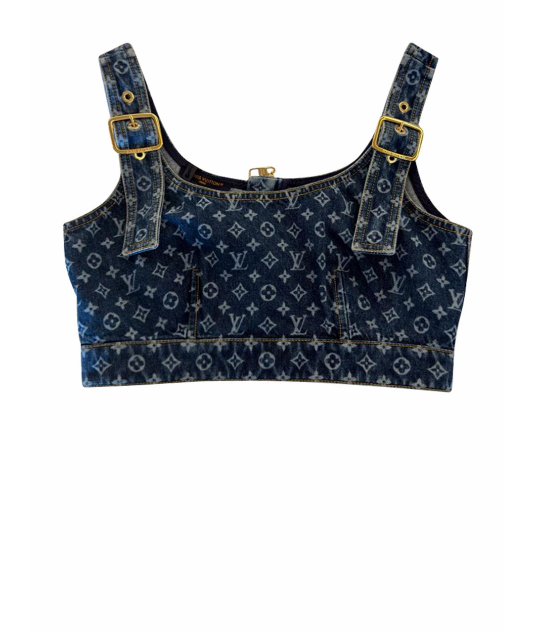 LOUIS VUITTON Синий деним корсет, фото 1