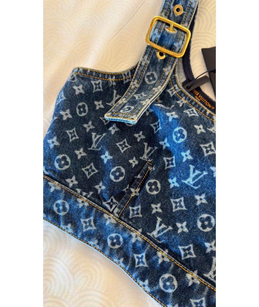 LOUIS VUITTON Синий деним корсет, фото 2