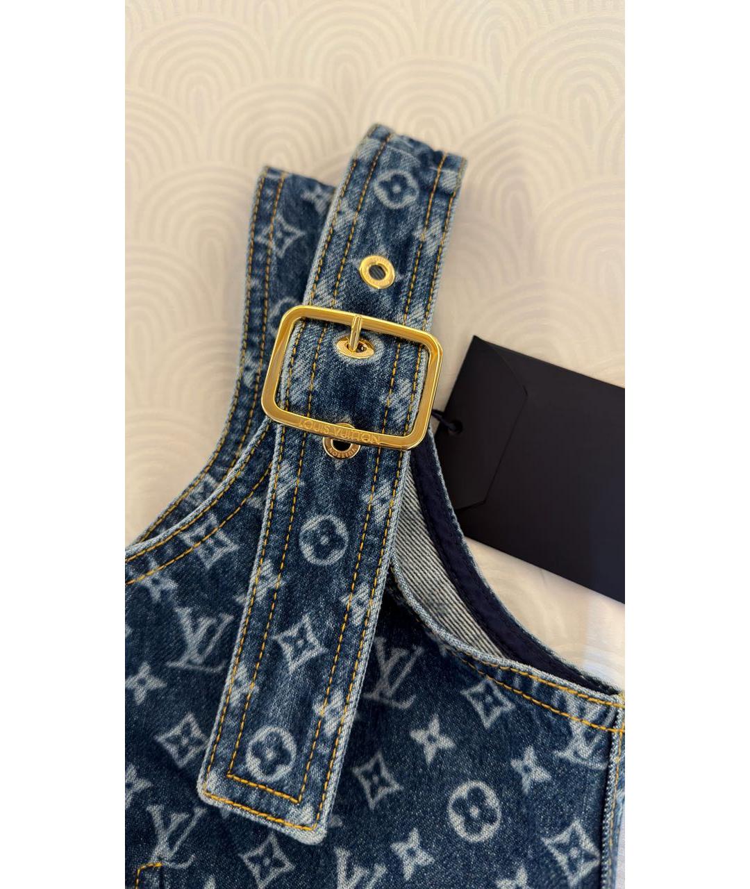 LOUIS VUITTON Синий деним корсет, фото 6