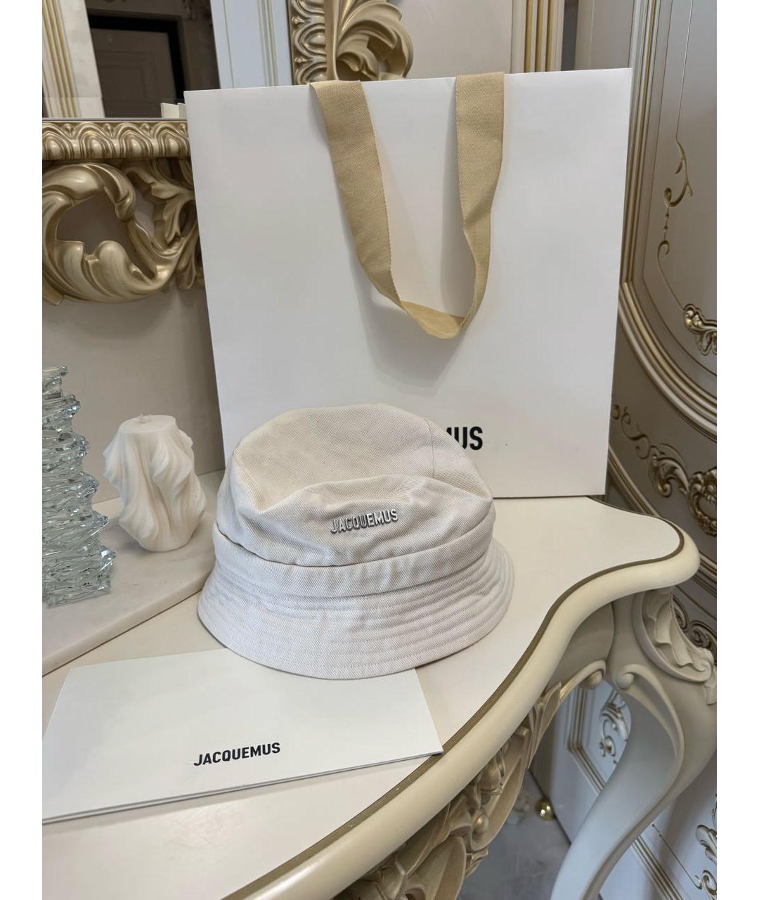 JACQUEMUS Бежевая хлопковая панама, фото 5