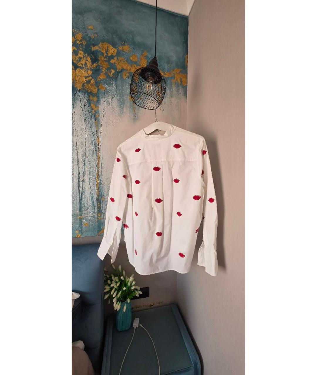 VALENTINO Белая хлопковая рубашка, фото 2