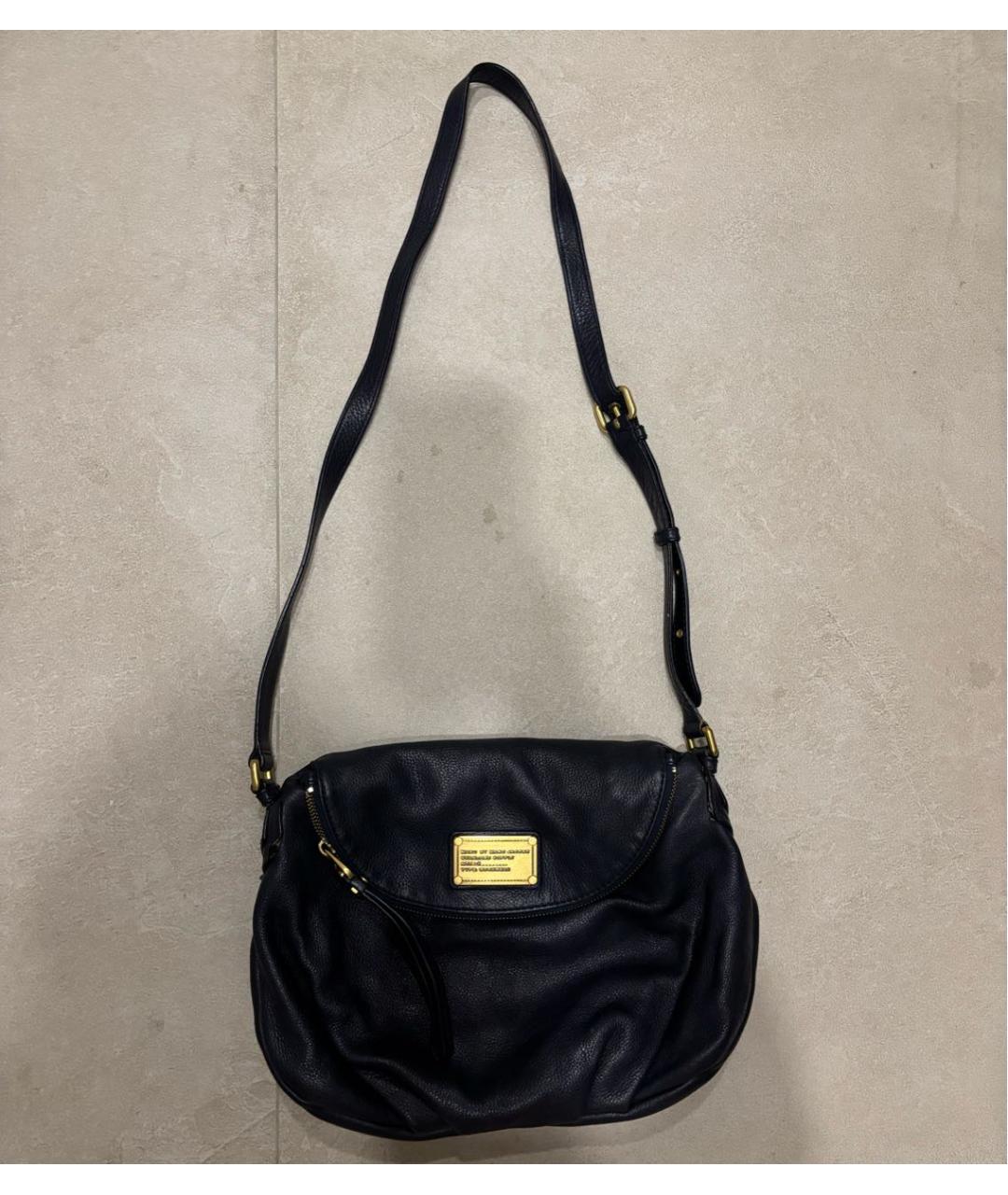 MARC BY MARC JACOBS Черная кожаная сумка через плечо, фото 7