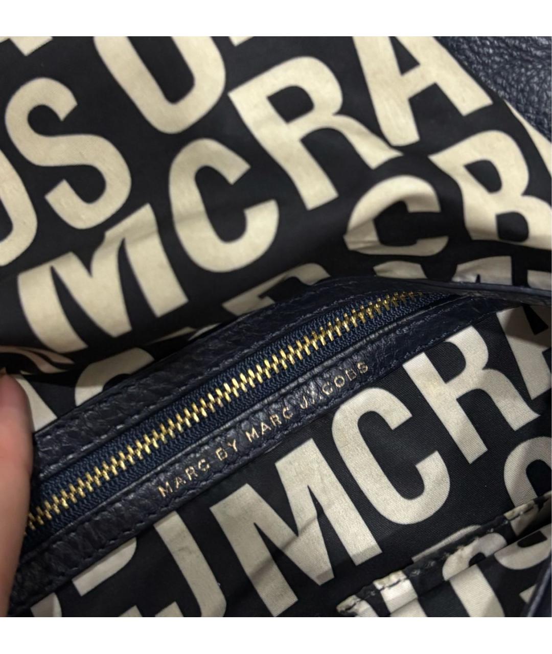 MARC BY MARC JACOBS Черная кожаная сумка через плечо, фото 4