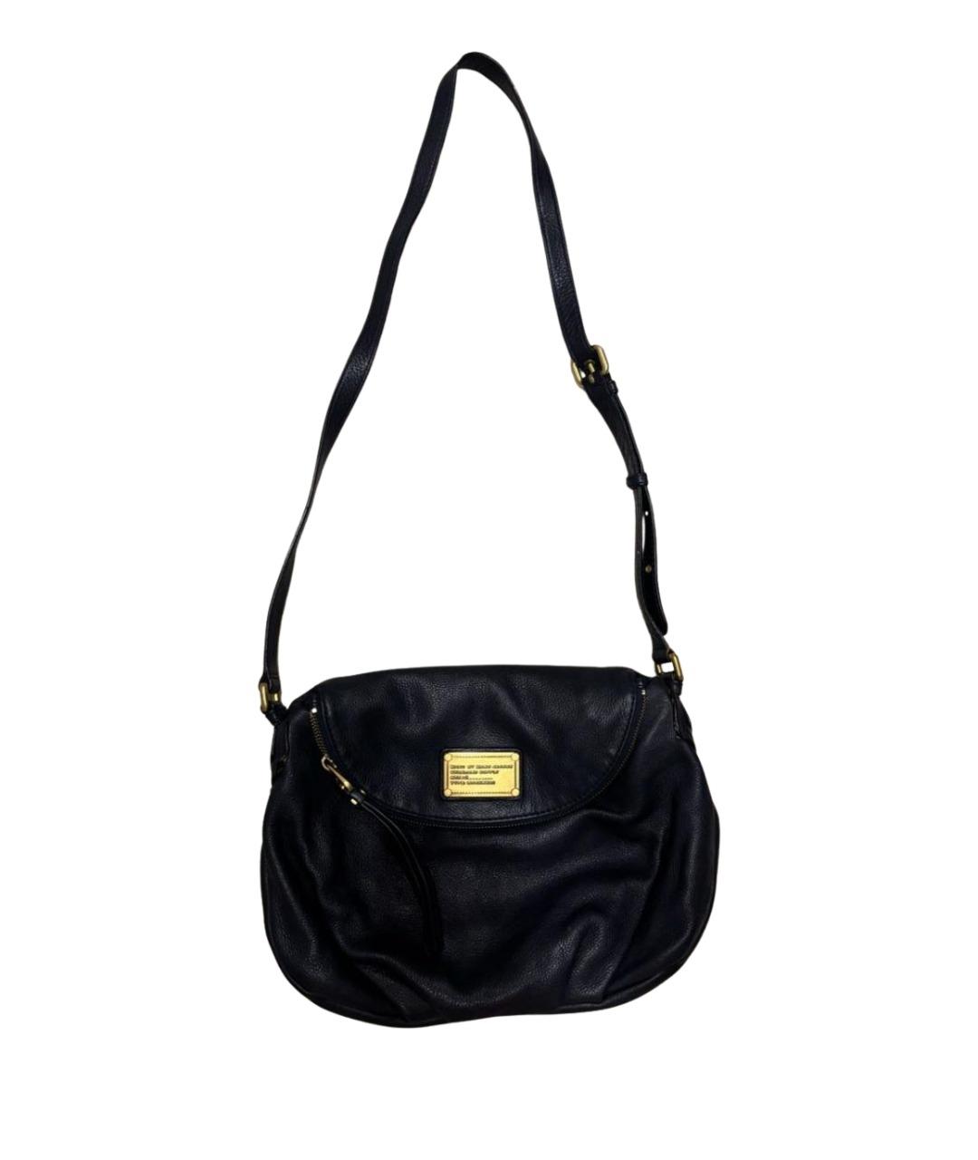 MARC BY MARC JACOBS Черная кожаная сумка через плечо, фото 1
