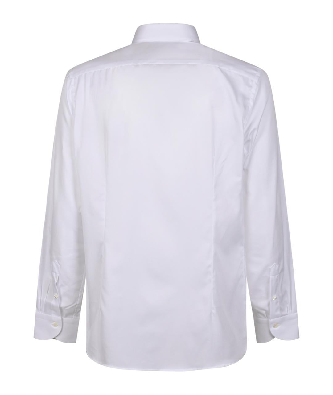 CANALI Белая хлопковая классическая рубашка, фото 2