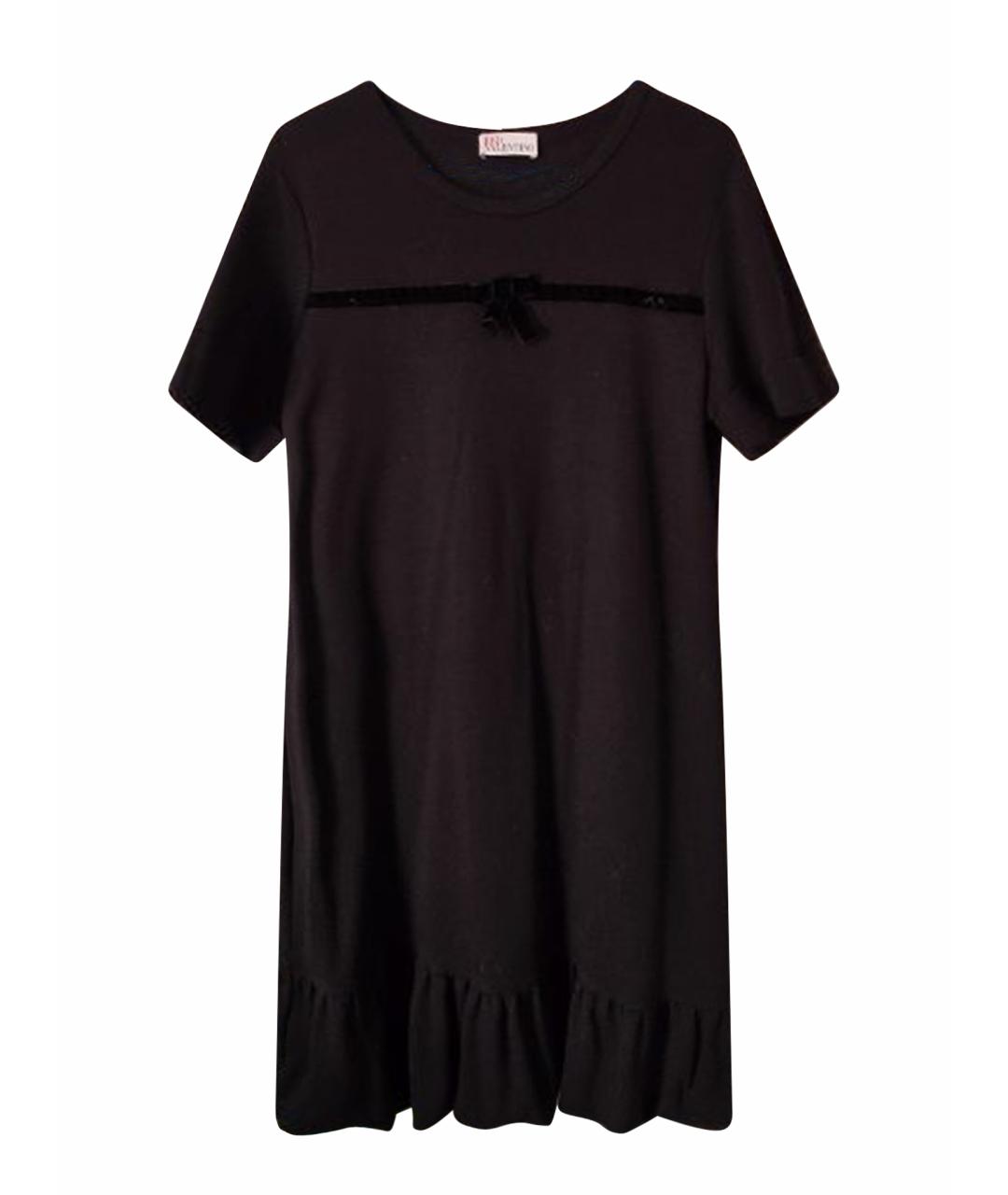 RED VALENTINO Черное вискозное повседневное платье, фото 1