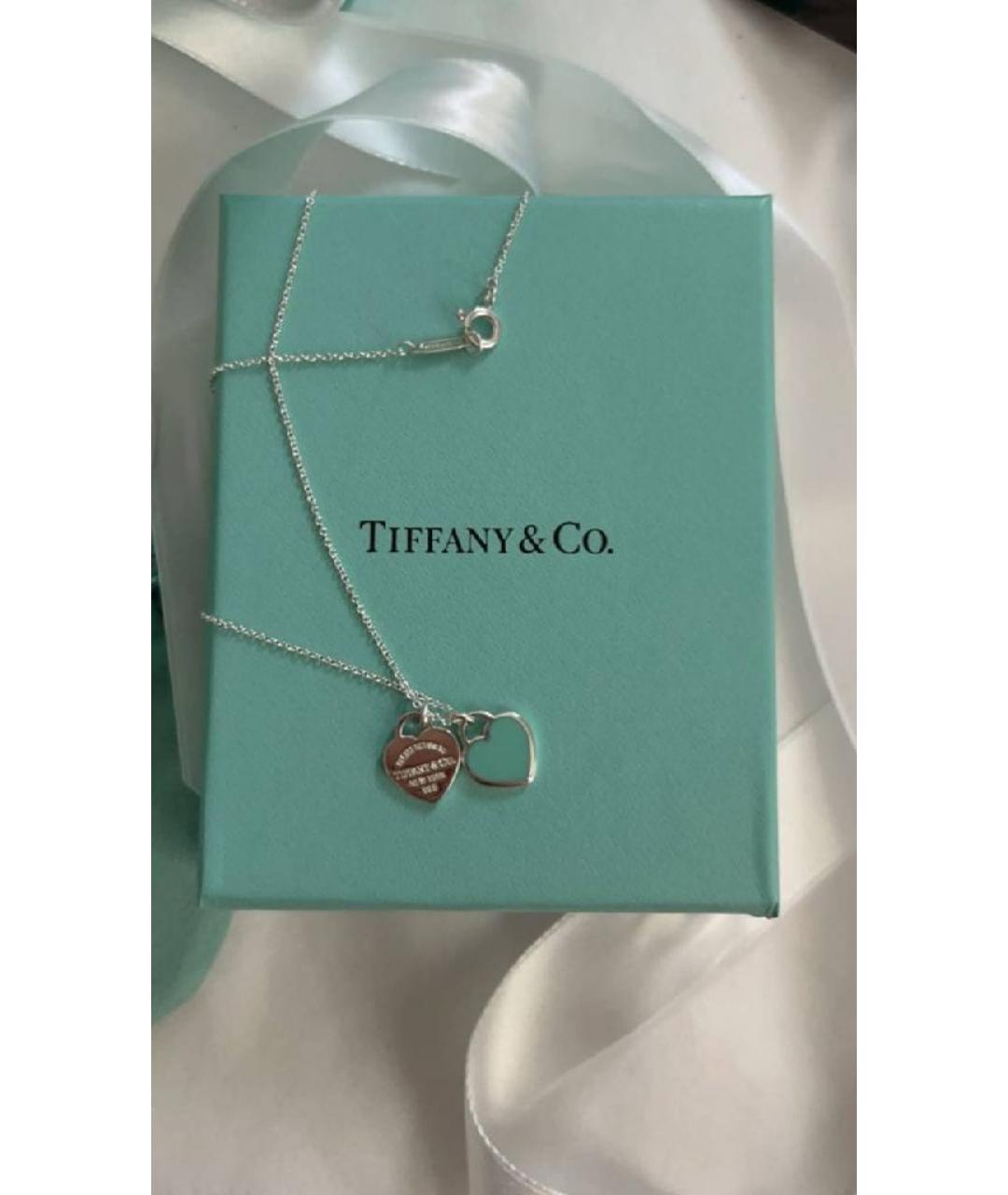 TIFFANY&CO Бирюзовое серебряное колье, фото 6