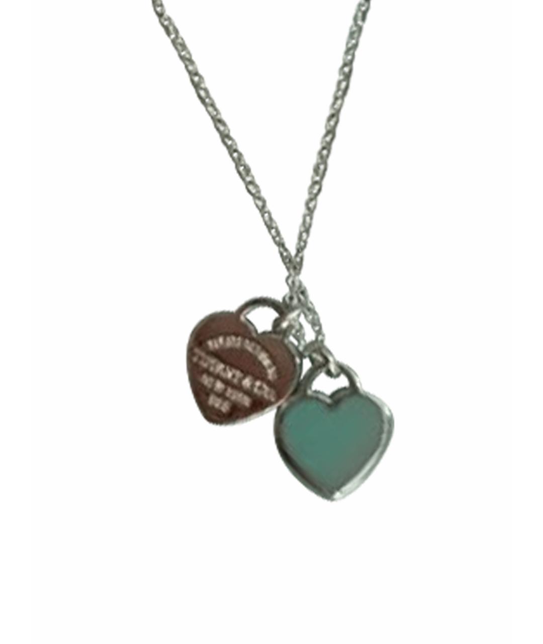 TIFFANY&CO Бирюзовое серебряное колье, фото 1