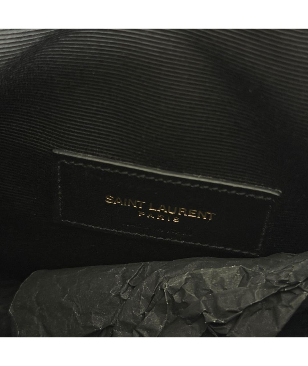 SAINT LAURENT Коричневая барсетка из искусственной кожи, фото 7
