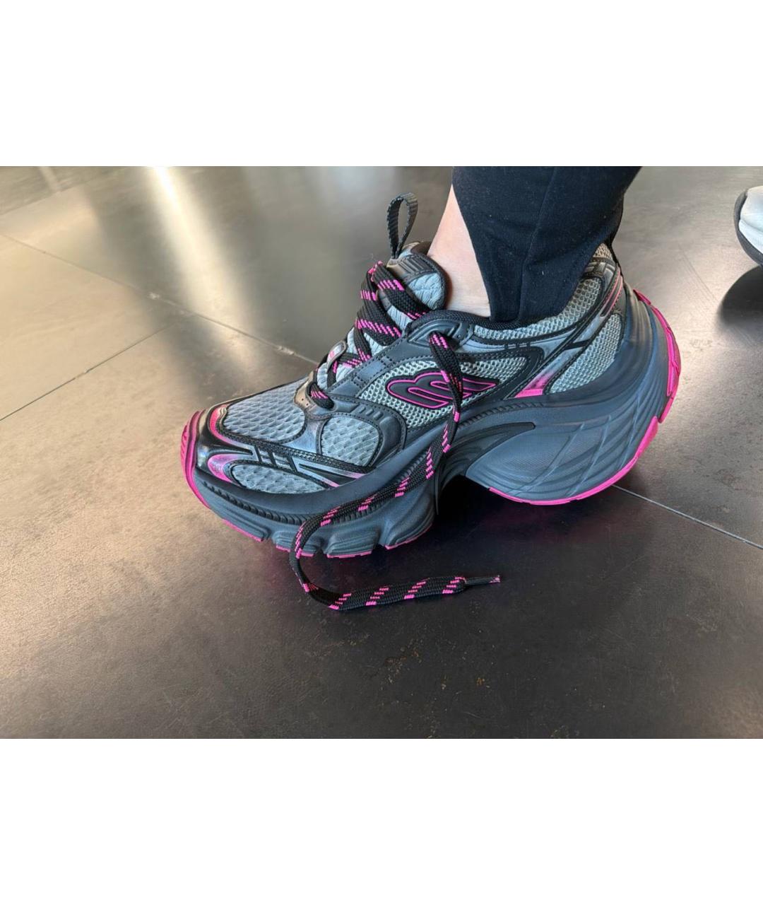 BALENCIAGA Антрацитовые кроссовки, фото 4