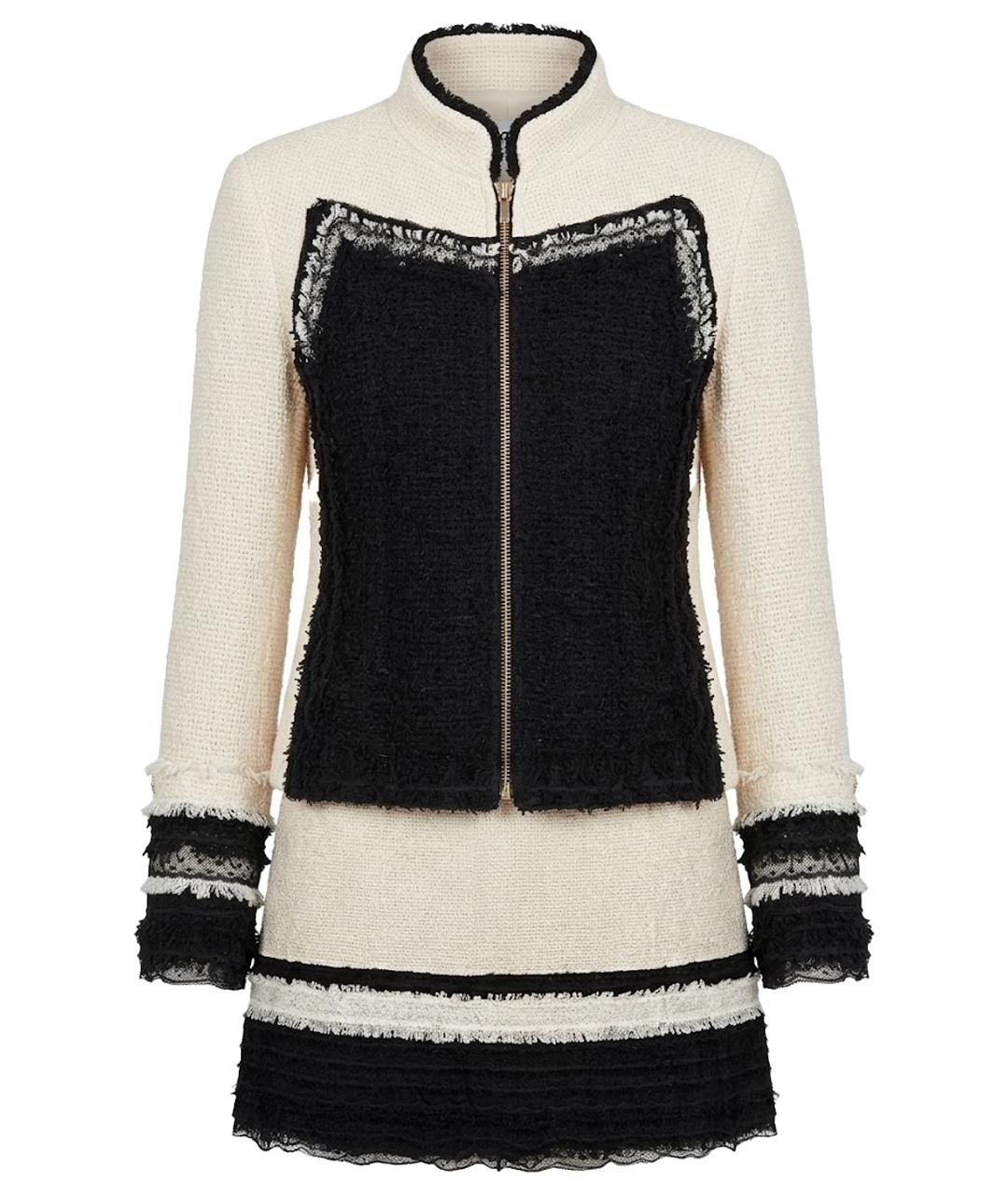 CHANEL Бежевый твидовый костюм с юбками, фото 1