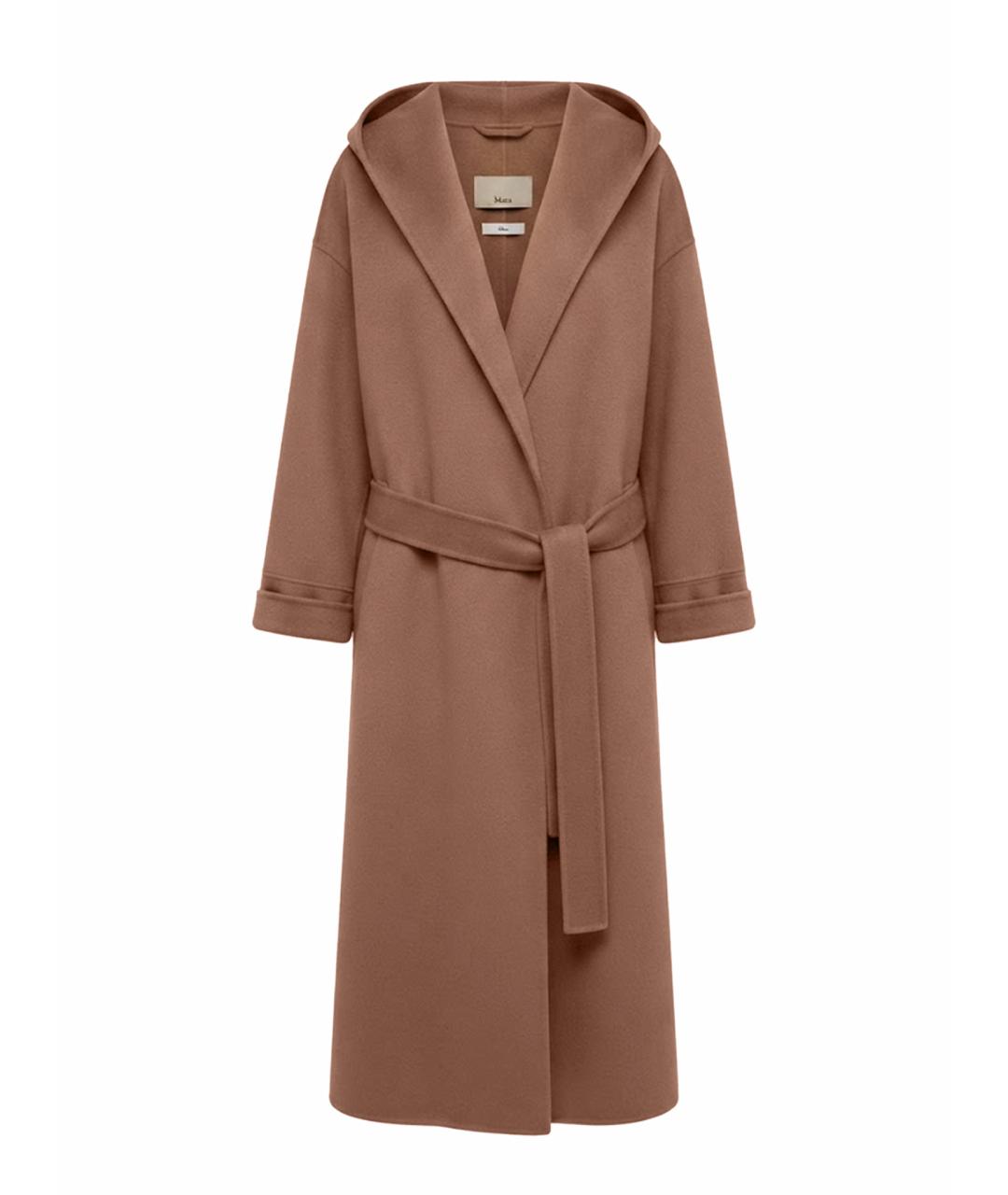 MAX MARA Бежевое шерстяное пальто, фото 1