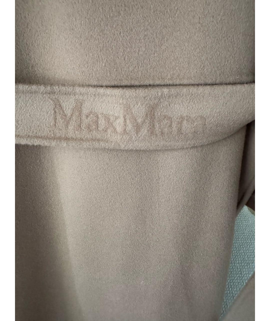 MAX MARA Бежевое шерстяное пальто, фото 3