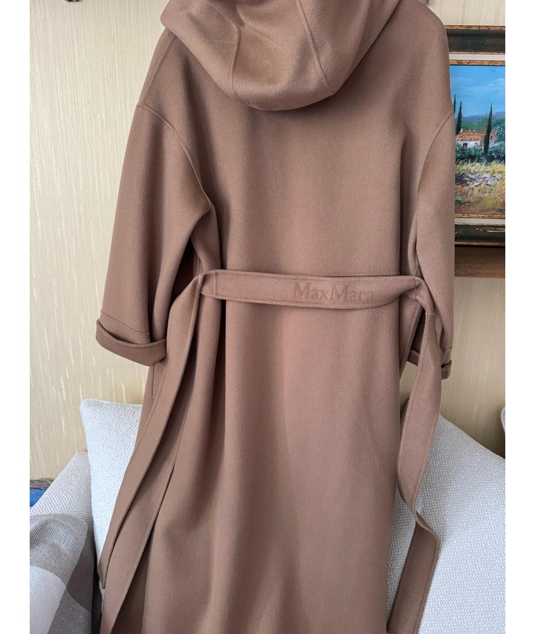 MAX MARA Бежевое шерстяное пальто, фото 2