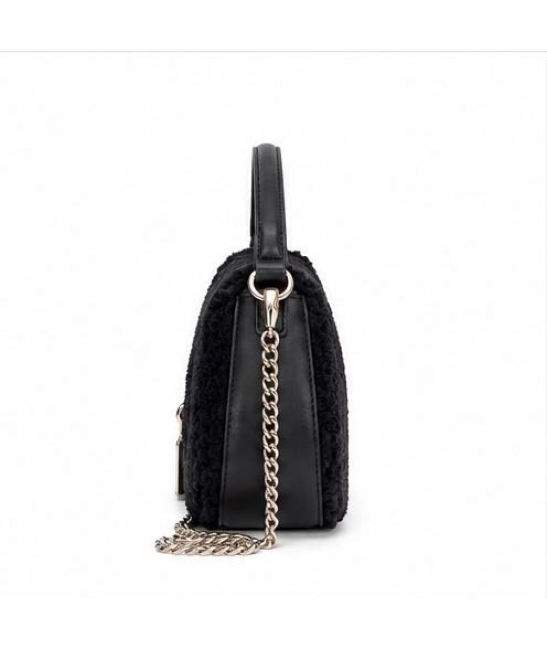 FURLA Черная кожаная сумка через плечо, фото 3