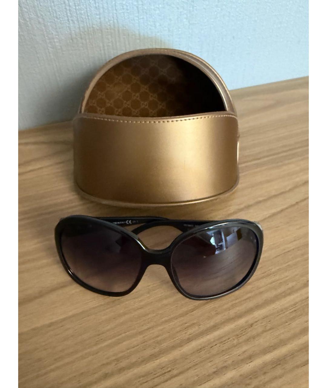 GUCCI Черные пластиковые солнцезащитные очки, фото 4