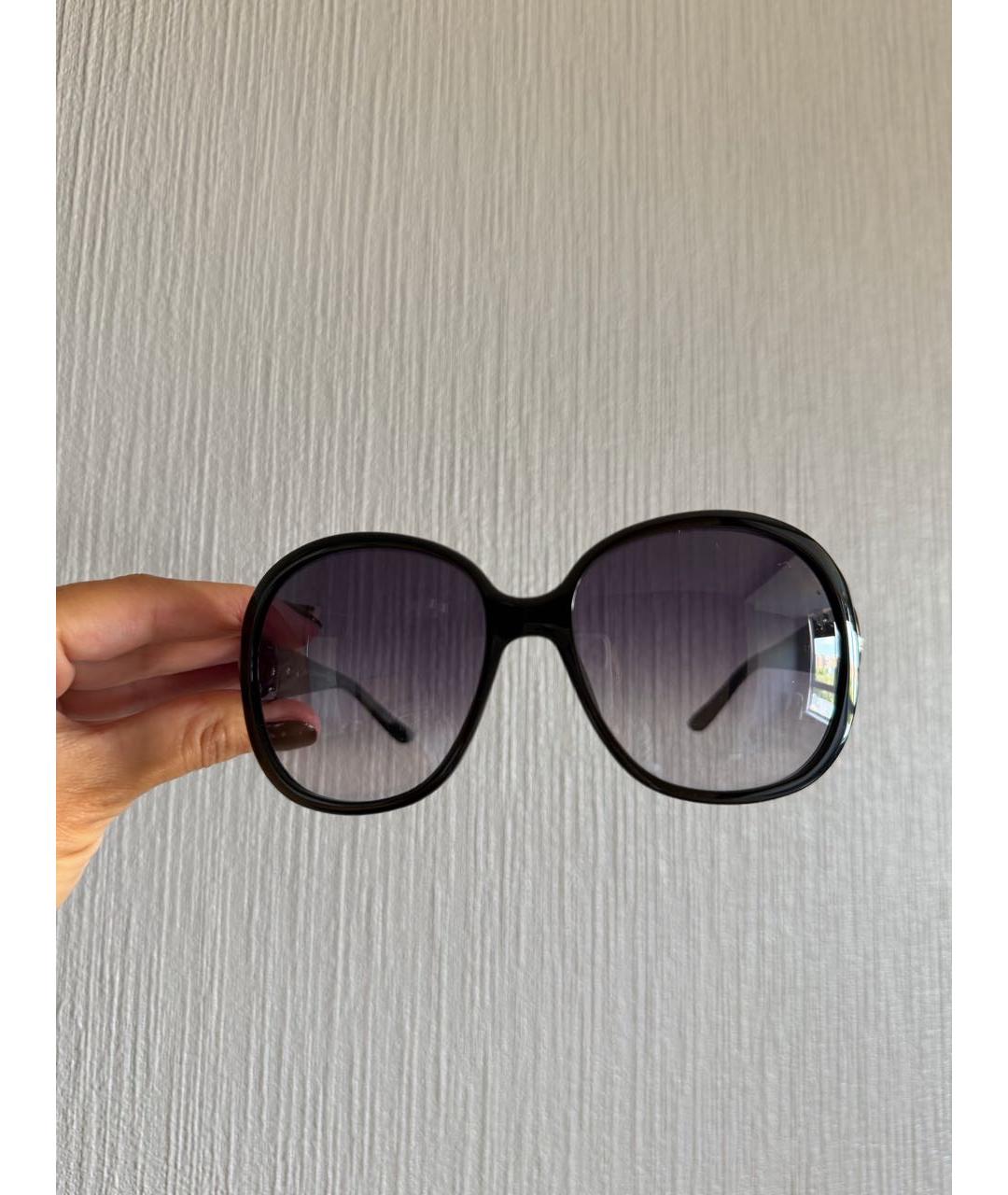 GUCCI Черные пластиковые солнцезащитные очки, фото 8